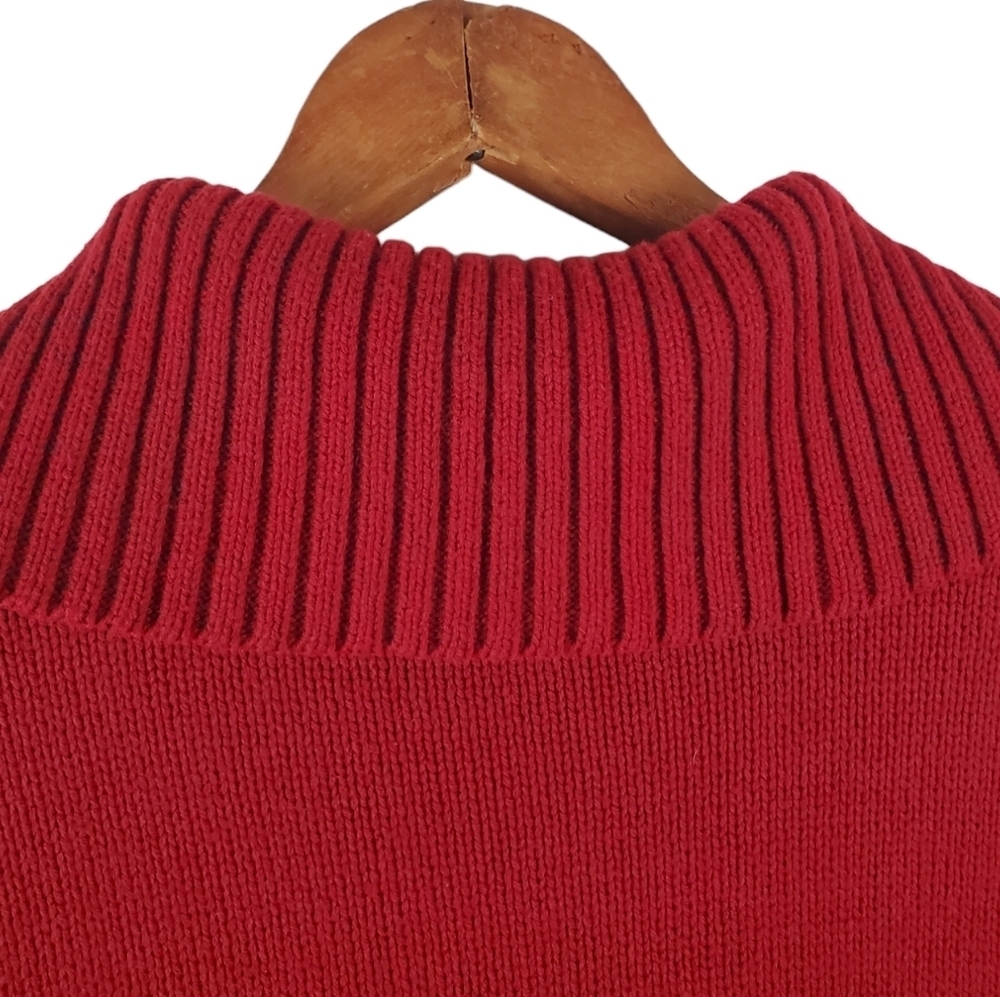 Karen Scott Women's Knit Cardigan. Red. MED. #334 - Picture 6 of 12